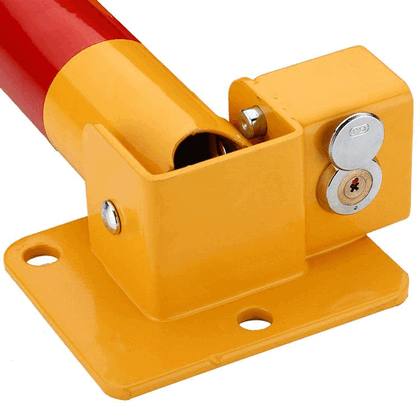 Affordable T-Shape Steel Parking Lock - Heavy Duty Manual Parking Barrier for Commercial Spaces & Shop House (Ruko) Security