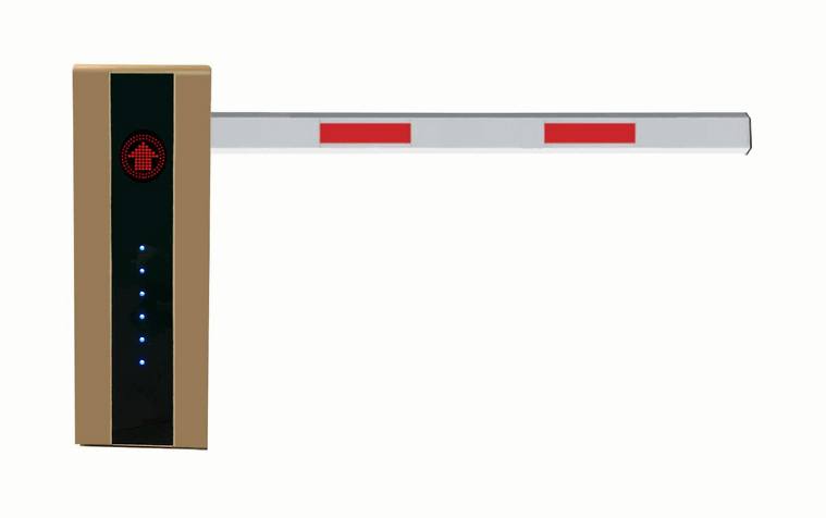 Intelligent Folding Arm Boom Barrier with Brushless Motor & RFID Access Control – Ideal for Low-Ceiling Parking