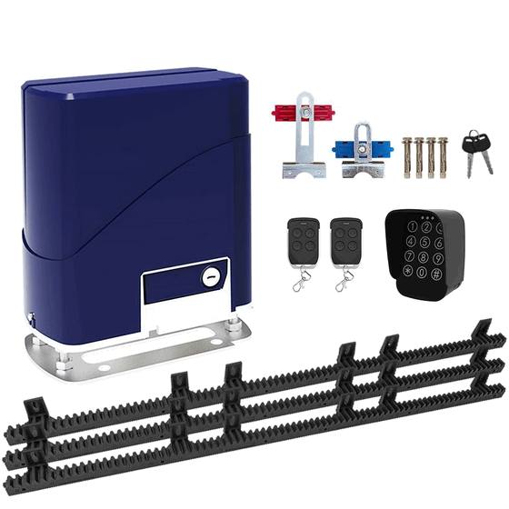 Baroxon 800kg Heavy Duty Sliding Gate Motor - Automatic Electric Gate Opener Kit with Remote Control System for Residential & Commercial Use