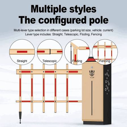 Heavy-Duty 6-Meter Straight Boom Barrier for Industrial Warehouse Access Control