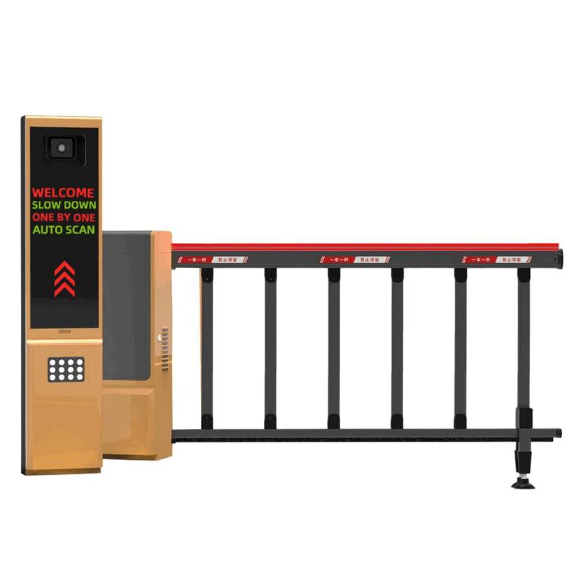 Unattended LPR Parking Terminal with 4-Line LED Display & Voice Guidance System - Smart Automated Vehicle Access Control Gate for Philippine Parking Management