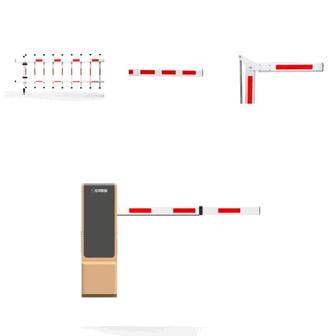 Dedicated LPR Chip Embedded AI Processor Smart Traffic Barrier Boom Gate System