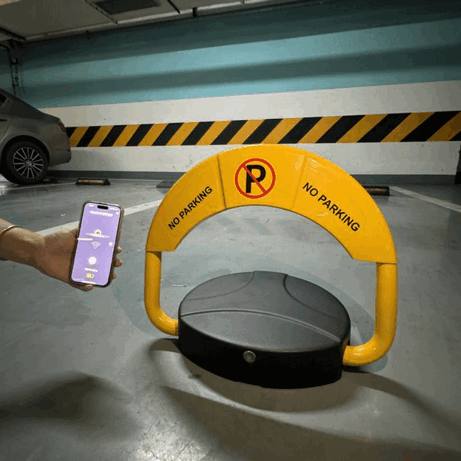 Baroxon Smart Bluetooth Automatic Parking Lock - Heavy-Duty Vehicle Access Barrier with Smartphone App Control