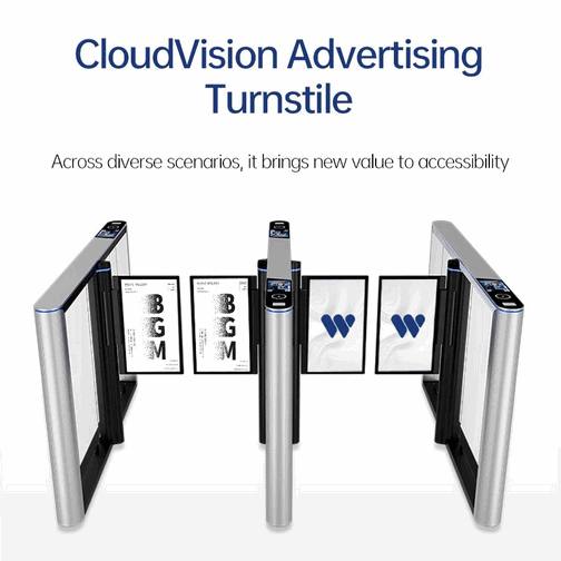 Electronic Smart Swing Turnstile Gate with Integrated Face Recognition & Smart Card Access Control System - High-Security Digital Barrier Solutions Philippines