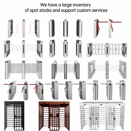 Automatic Swing Barrier Turnstile with Biometric Face Recognition for Gyms - Intelligent Automated Access Control System