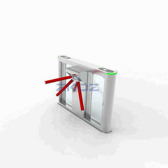 Automatic Tripod Turnstile Gate - Integrated Face Recognition & RFID Access Control for Supermarket and Retail Store Entrance Management