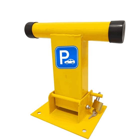 Heavy Duty T-Shape Manual Parking Barrier - 2-Ton Load Capacity Durable Steel Parking Lock for Secure Vehicle Spaces