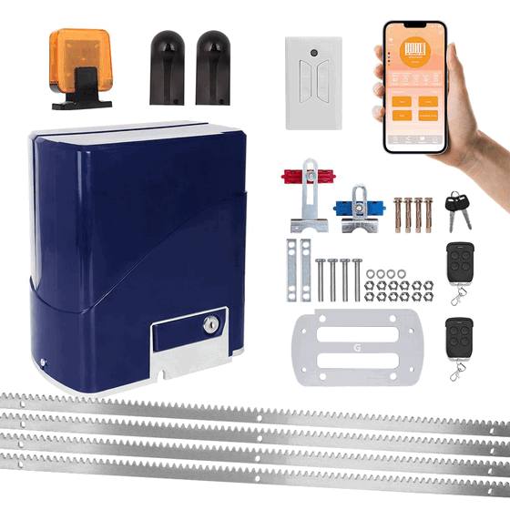 800kg Heavy Duty Electric Sliding Gate Motor - Industrial-Grade Automatic Gate Opener Kit with Remote Control System