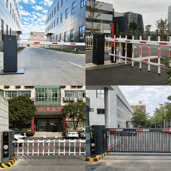 Folding Arm Barrier Gate for Underground Basement Parking – Low-Height DC Motor Solution for Commercial Buildings