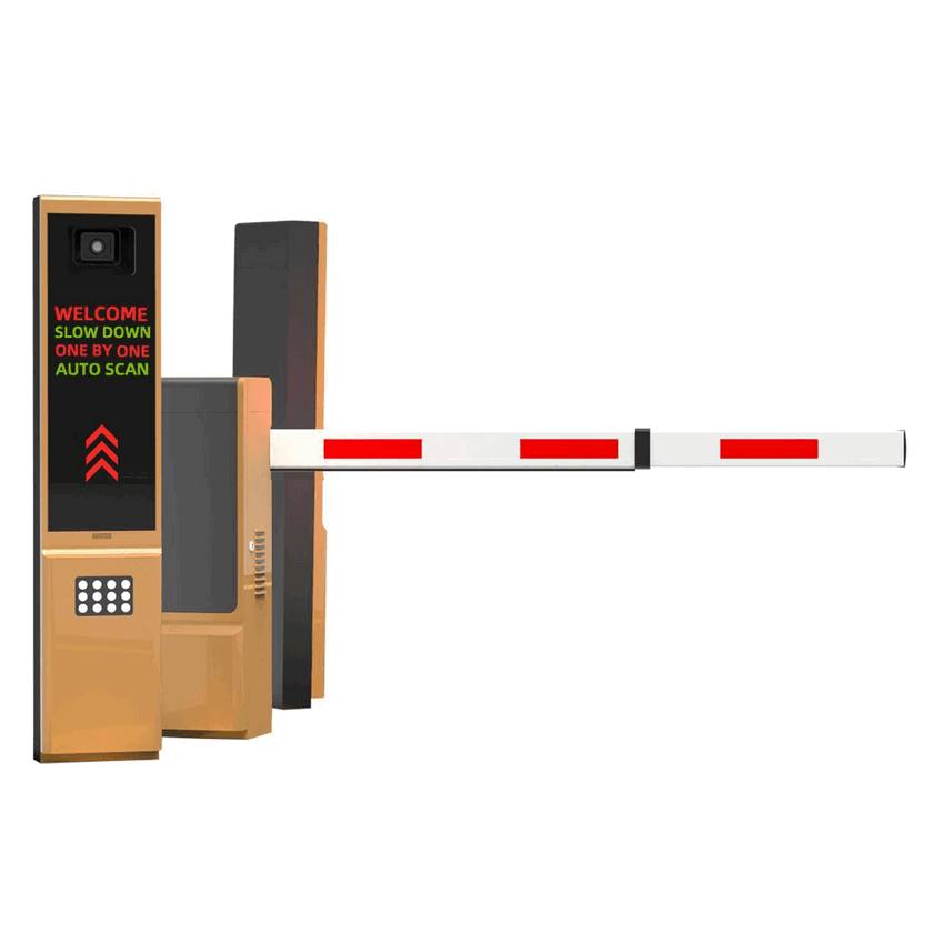 Automatic Folding Fence Parking Barrier with LED Status Indicator Display - Smart Articulated Arm Vehicle Access Control & Boom Gate System for Philippine Properties