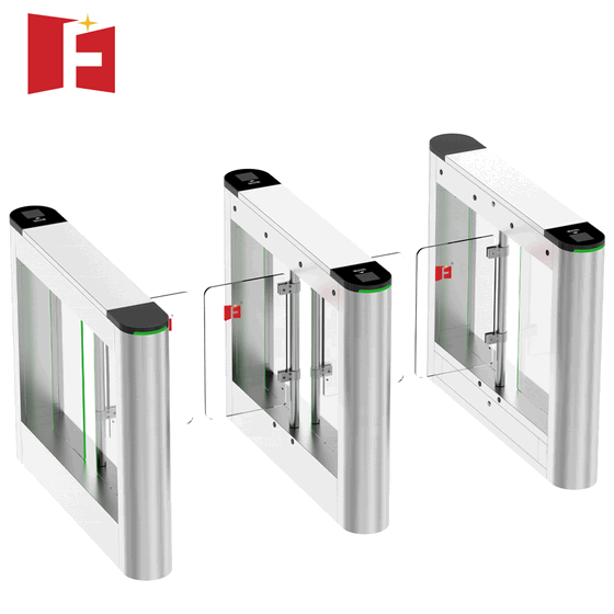 Stainless Steel 304 Gym Swing Turnstile - Integrated Facial Recognition and RFID Access Control System