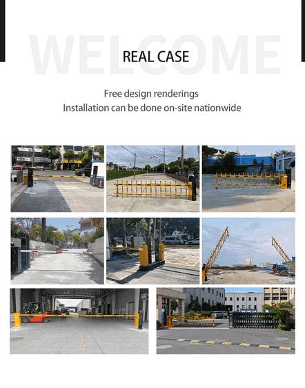 Smart Parking Boom Barrier Gate with Integrated RFID Digital Access Control System