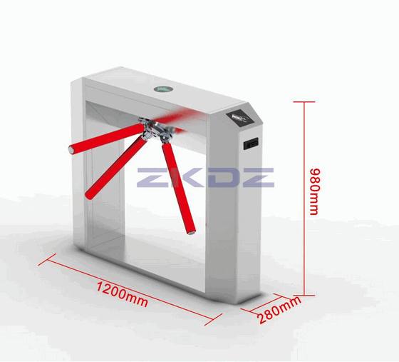Automatic Tripod Turnstile Gate - Integrated Face Recognition & RFID Access Control for Supermarket and Retail Store Entrance Management