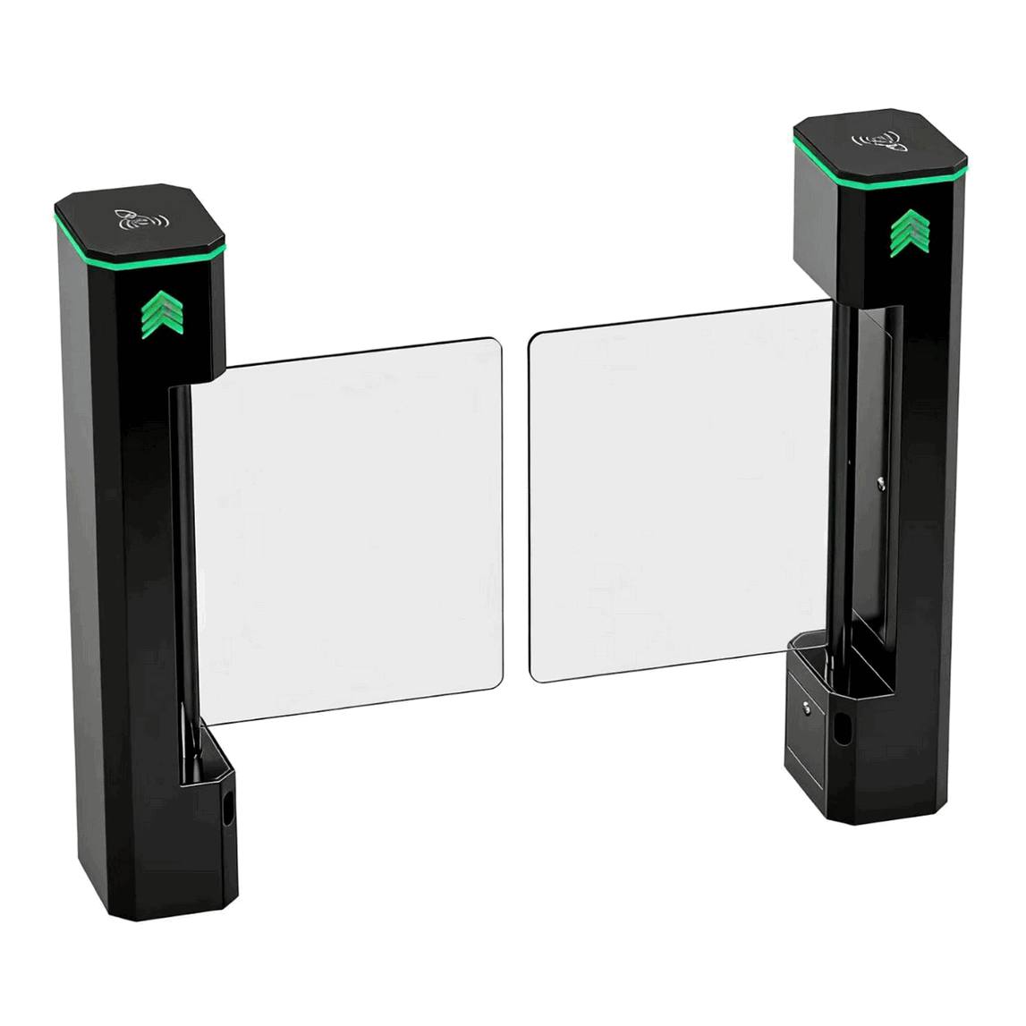 Automatic Swing Barrier Turnstile with Biometric Face Recognition for Gyms - Intelligent Automated Access Control System