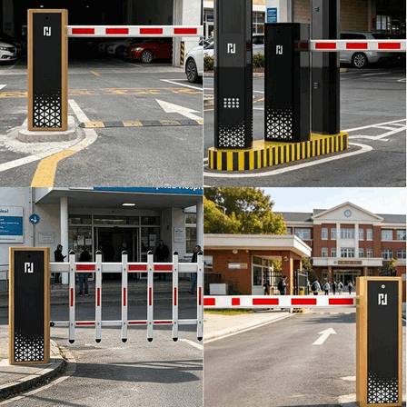 Standard Automatic Boom Barrier Gate with 110V AC Motor – Emergency Manual Override System