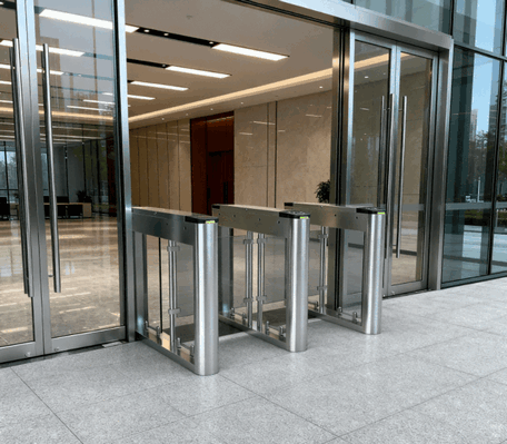 IP44 Face Recognition Swing Barrier Gate – Advanced Anti-Tailgating System for Unauthorized Access Prevention